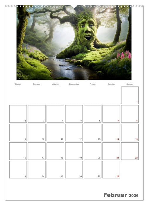 Der Zauberwald Eine geheimnisvolle Reise (CALVENDO Premium Wandkalender 2026)