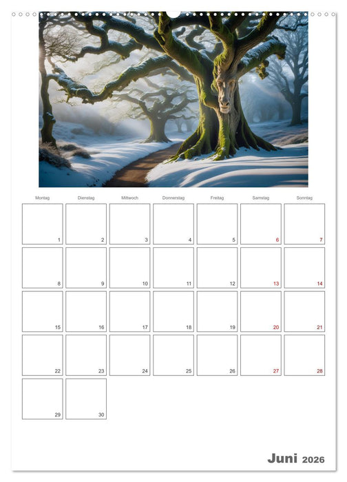 Der Zauberwald Eine geheimnisvolle Reise (CALVENDO Premium Wandkalender 2026)