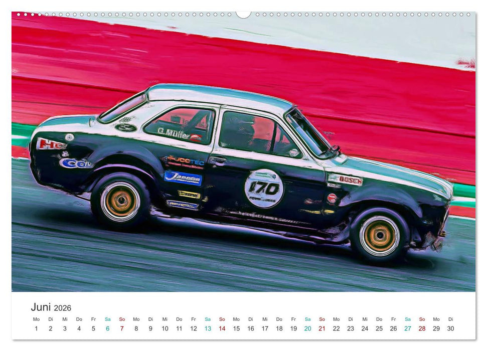 Kultautos - Capri und Escort (CALVENDO Premium Wandkalender 2026)