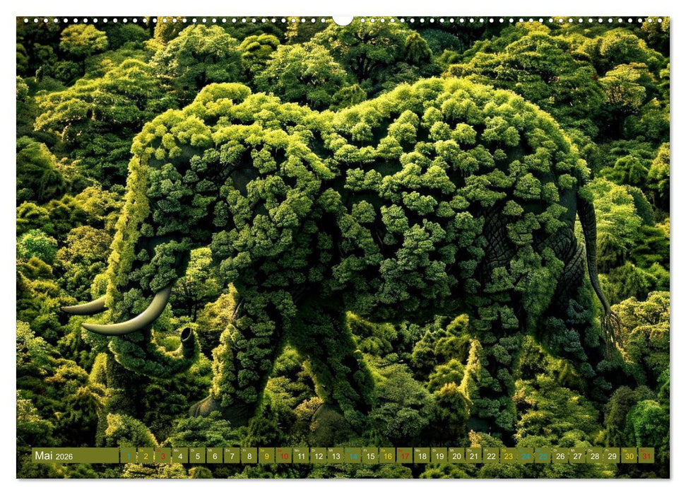 Elefanten - modern Art (CALVENDO Wandkalender 2026)