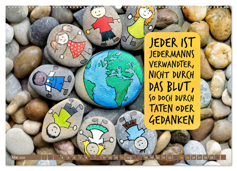 Gemeinsam sind wir stark - motivierende Sprüche über Teams (CALVENDO Premium Wandkalender 2026)