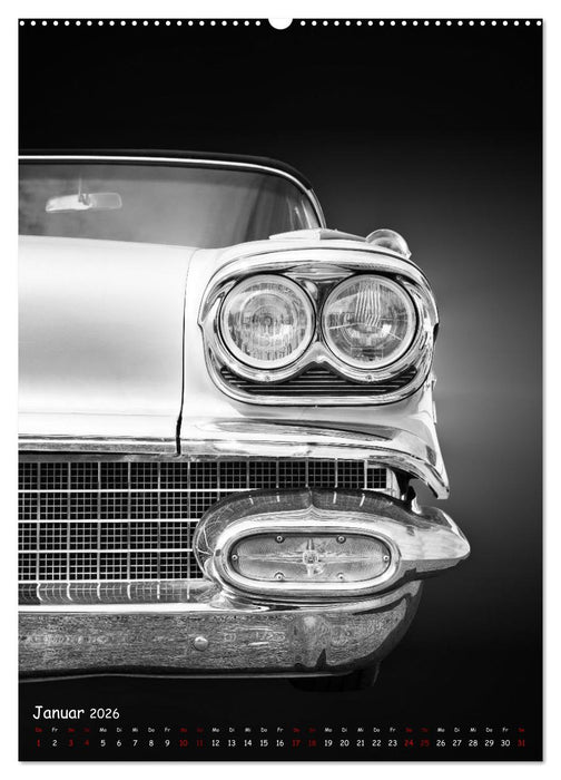 Amerikanische Autos 1950er bis 1980er Favoriten (CALVENDO Wandkalender 2026)