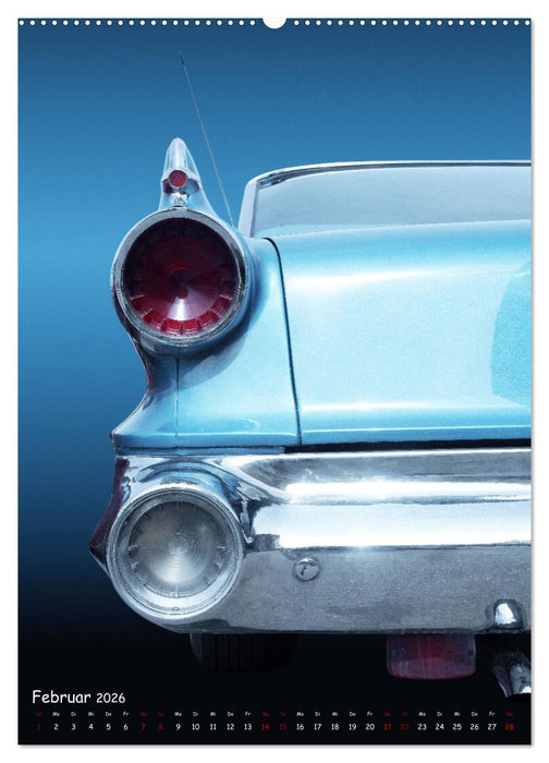 Amerikanische Autos 1950er bis 1980er Favoriten (CALVENDO Wandkalender 2026)