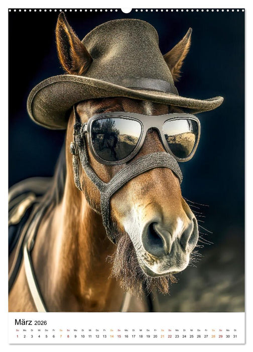 Tierisch daneben - frech und völlig verrückt (CALVENDO Premium Wandkalender 2026)