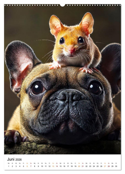 Tierisch daneben - frech und völlig verrückt (CALVENDO Premium Wandkalender 2026)
