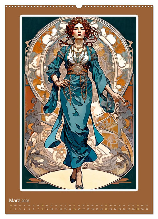 Illustrationskunst der Belle Époque (CALVENDO Premium Wandkalender 2026)