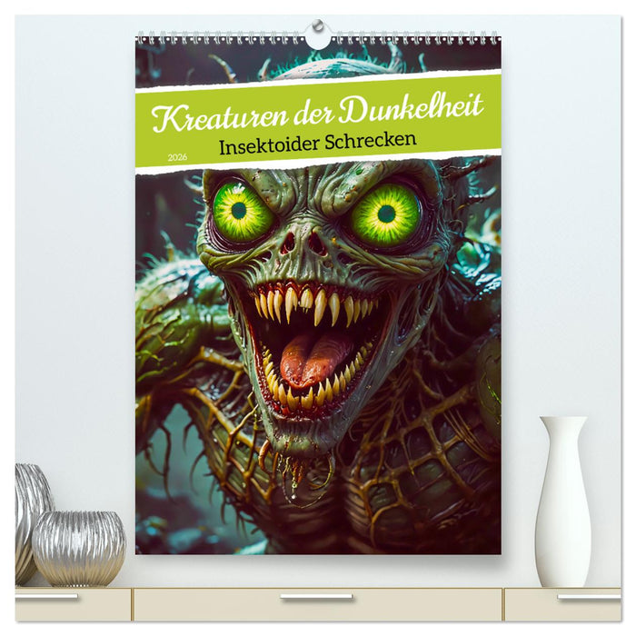 Kreaturen der Dunkelheit - Insektoider Schrecken (CALVENDO Premium Wandkalender 2026)