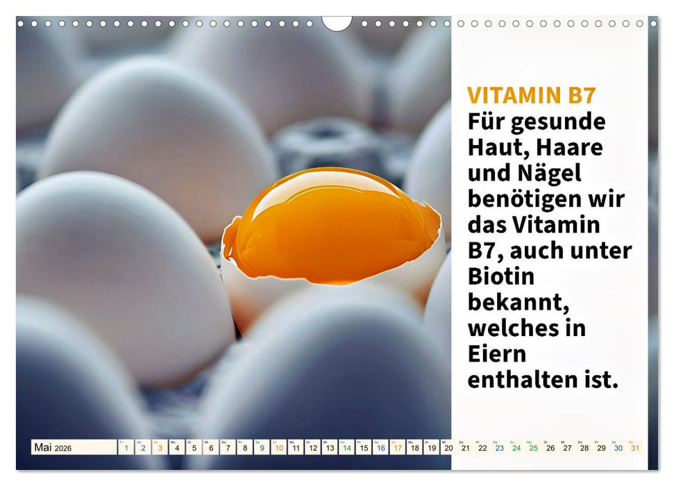 VITAMINE - Gesundheit aus der Natur (CALVENDO Wandkalender 2026)