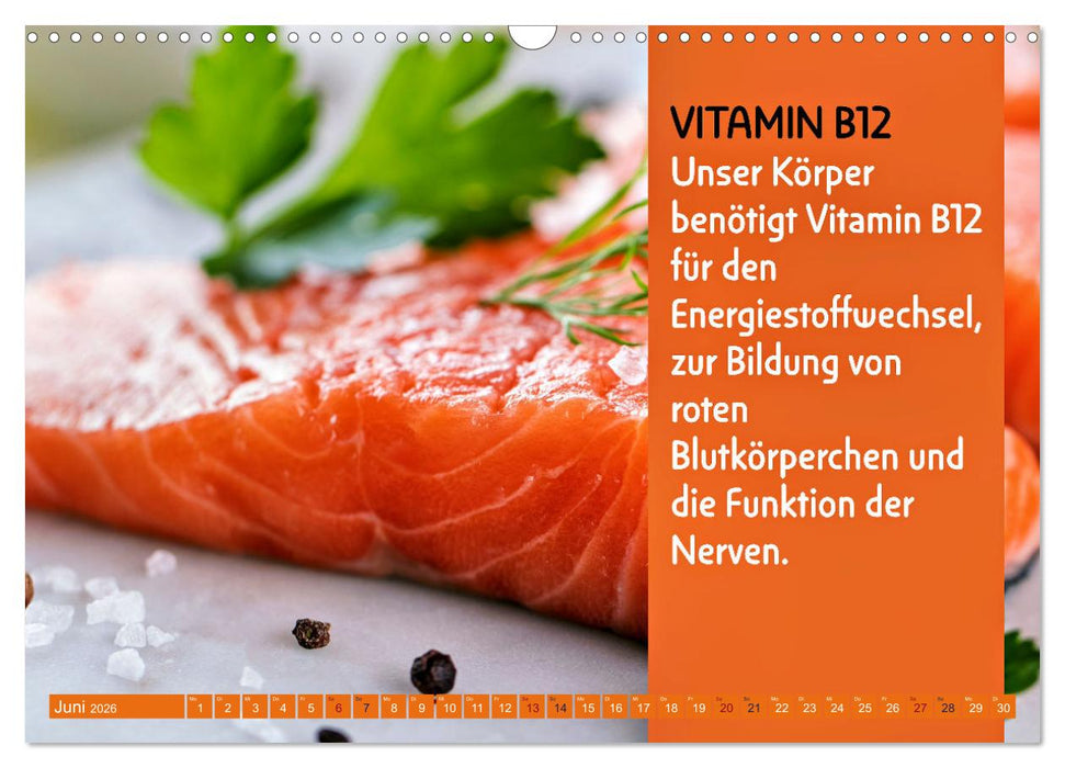 VITAMINE - Gesundheit aus der Natur (CALVENDO Wandkalender 2026)
