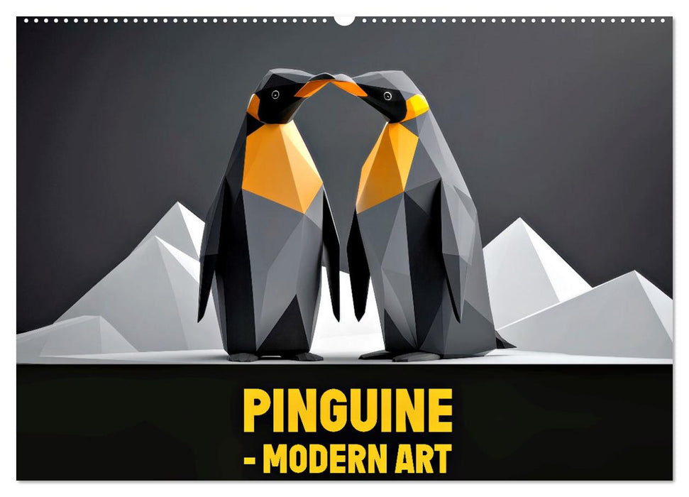PINGUINE - modern Art (CALVENDO Wandkalender 2026)