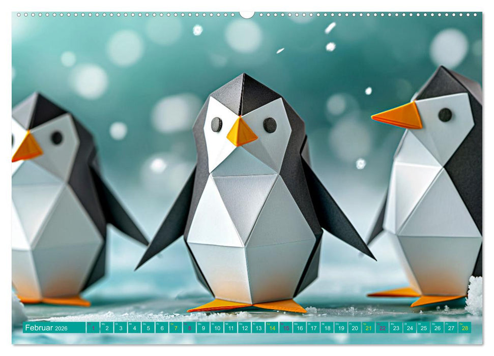 PINGUINE - modern Art (CALVENDO Premium Wandkalender 2026)