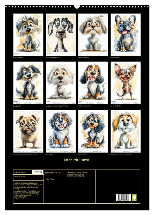 Hunde mit Humor (CALVENDO Wandkalender 2026)