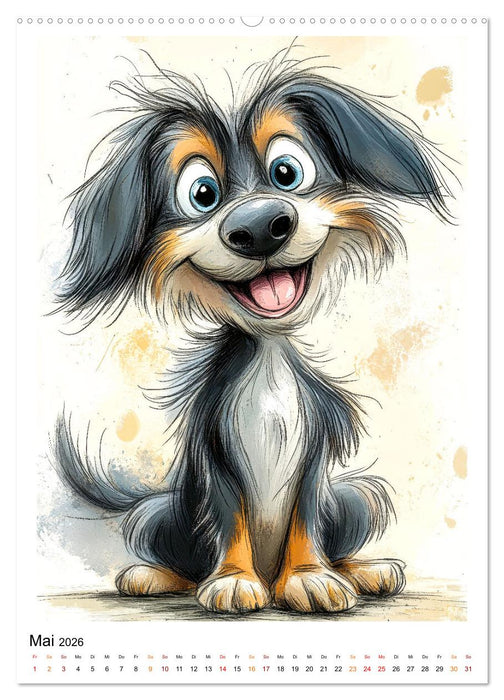 Hunde mit Humor (CALVENDO Wandkalender 2026)