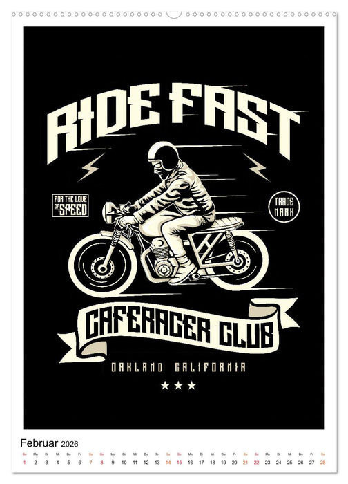 Motorrad - nostalgische Poster (CALVENDO Wandkalender 2026)