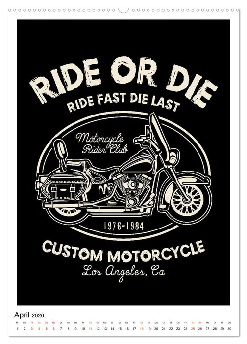 Motorrad - nostalgische Poster (CALVENDO Wandkalender 2026)