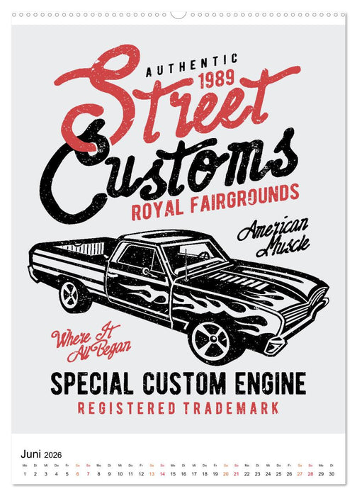 Automobile - nostalgische Poster (CALVENDO Premium Wandkalender 2026)