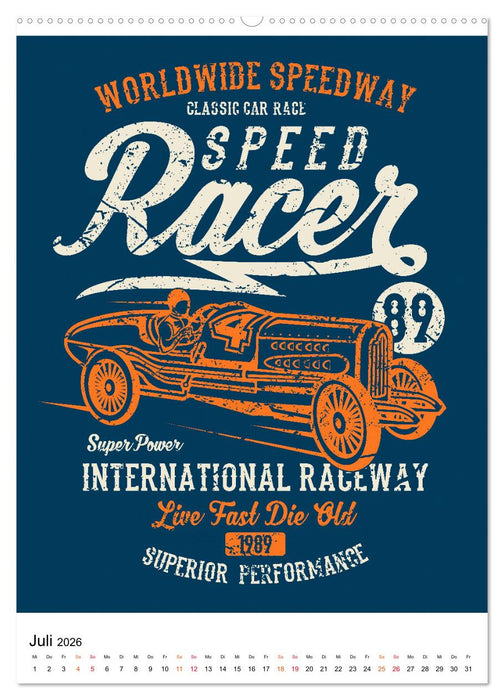 Automobile - nostalgische Poster (CALVENDO Premium Wandkalender 2026)