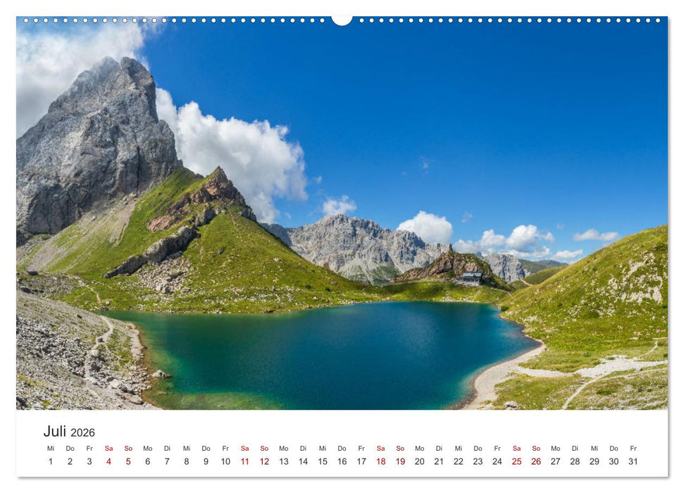 Bezaubernde Bergseen (CALVENDO Premium Wandkalender 2026)