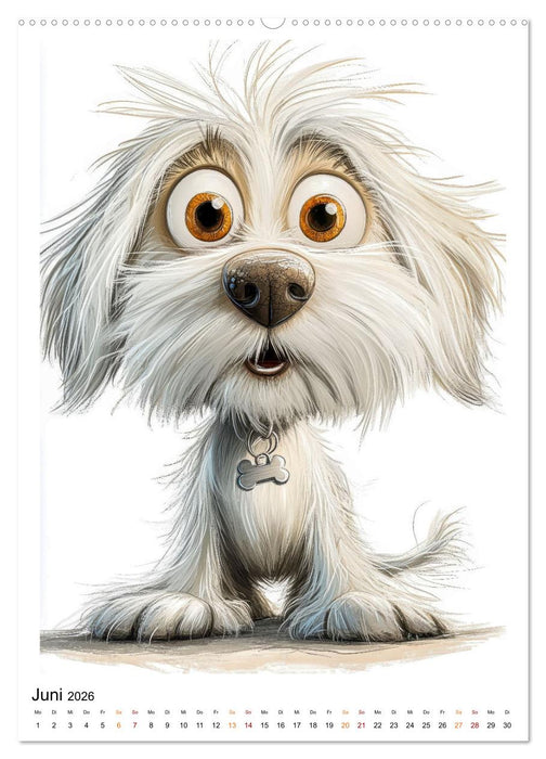 Hunde mit Humor (CALVENDO Premium Wandkalender 2026)