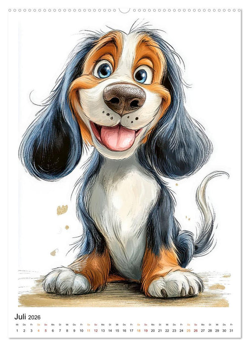 Hunde mit Humor (CALVENDO Premium Wandkalender 2026)