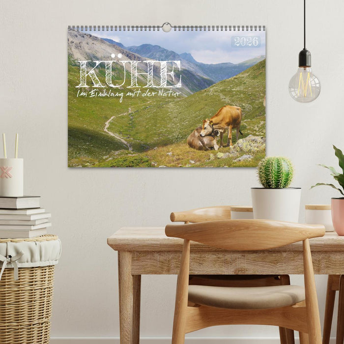 Kühe im Einklang mit der Natur (CALVENDO Wandkalender 2026)
