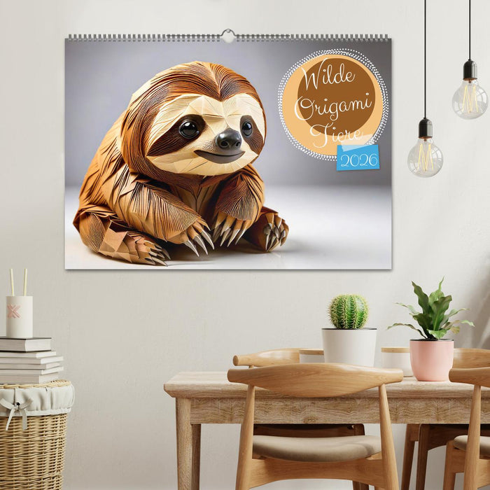 Wilde Origami Tiere (CALVENDO Wandkalender 2026)