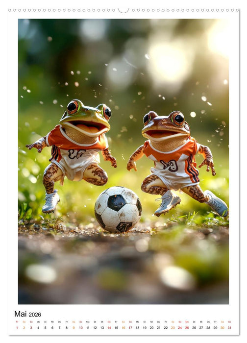 Quak mal rüber - ein Jahr voller Frösche (CALVENDO Wandkalender 2026)