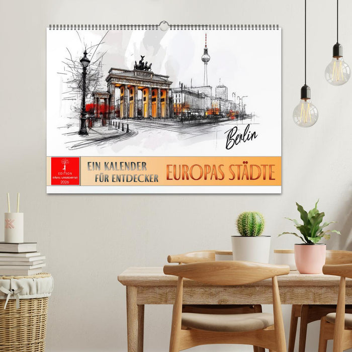 Europas Städte - ein Kalender für Entdecker (CALVENDO Wandkalender 2026)