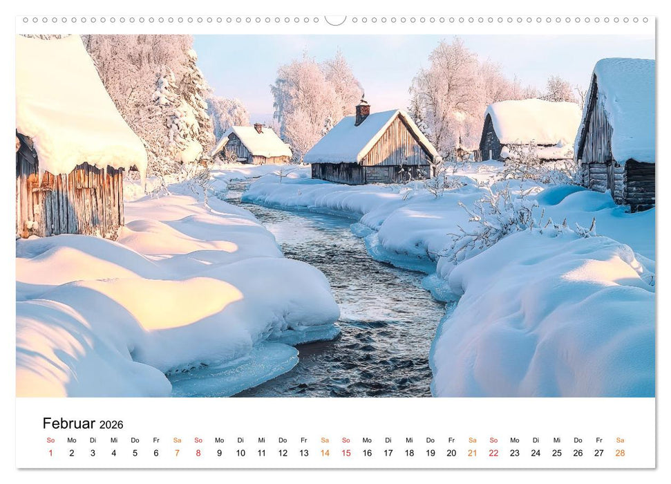 Winterzauber - Nordwind und Schneegestöber (CALVENDO Wandkalender 2026)