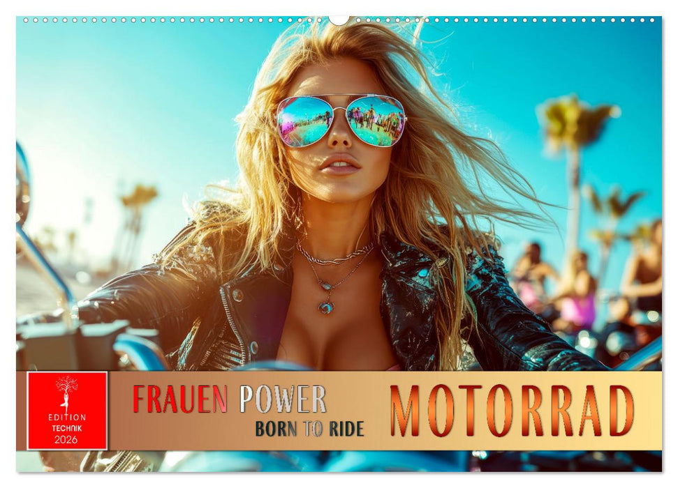 Frauen Power Motorrad (CALVENDO Wandkalender 2026)