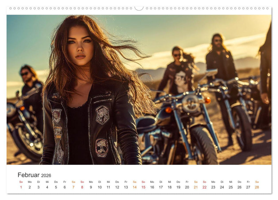 Frauen Power Motorrad (CALVENDO Wandkalender 2026)