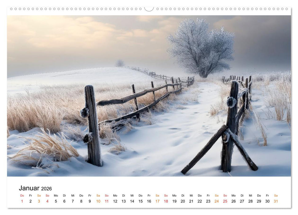 Winterzauber - Nordwind und Schneegestöber (CALVENDO Premium Wandkalender 2026)