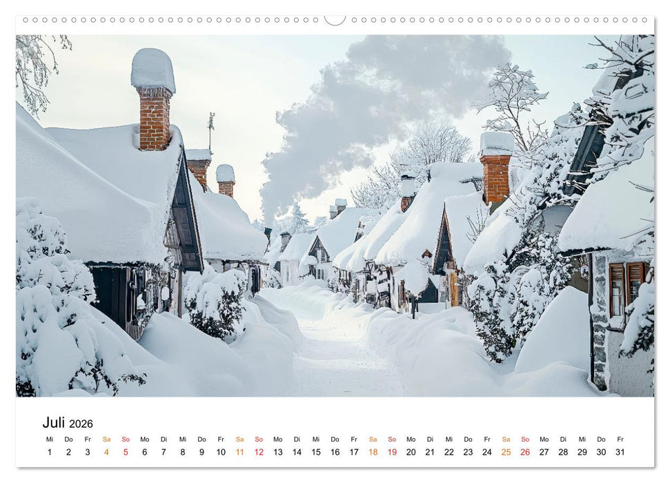 Winterzauber - Nordwind und Schneegestöber (CALVENDO Premium Wandkalender 2026)