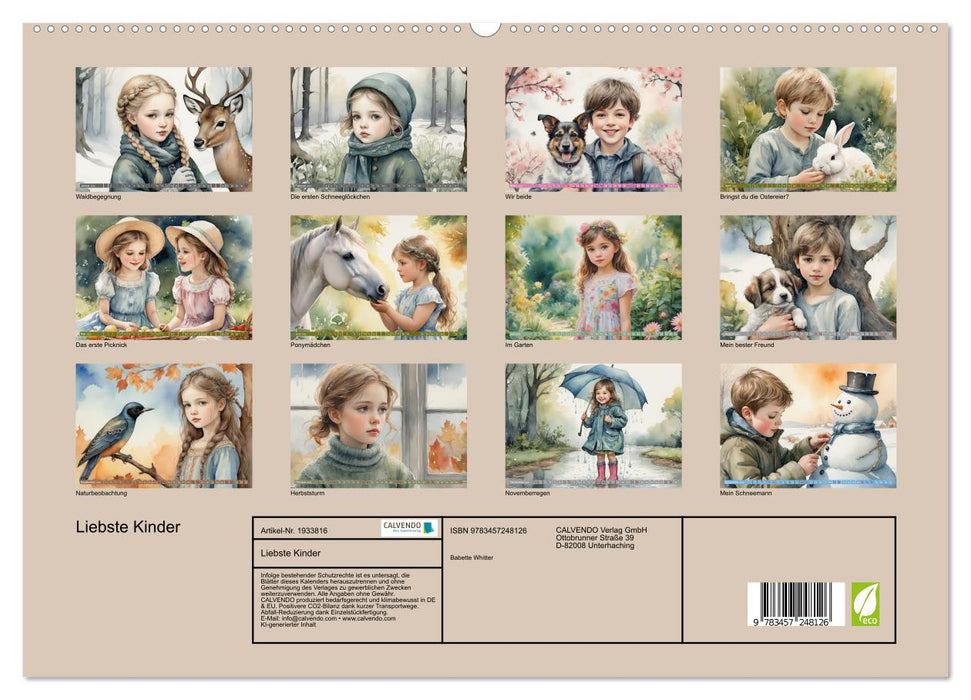 Liebste Kinder (CALVENDO Premium Wandkalender 2026)