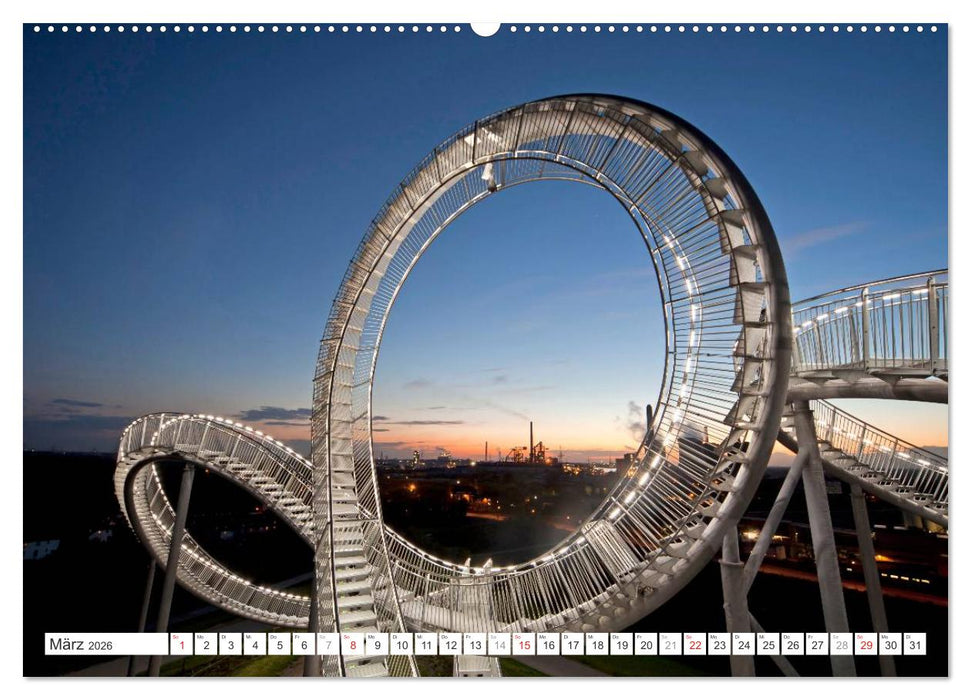 Blaue Stunde in Nordrhein-Westfalen (CALVENDO Wandkalender 2026)