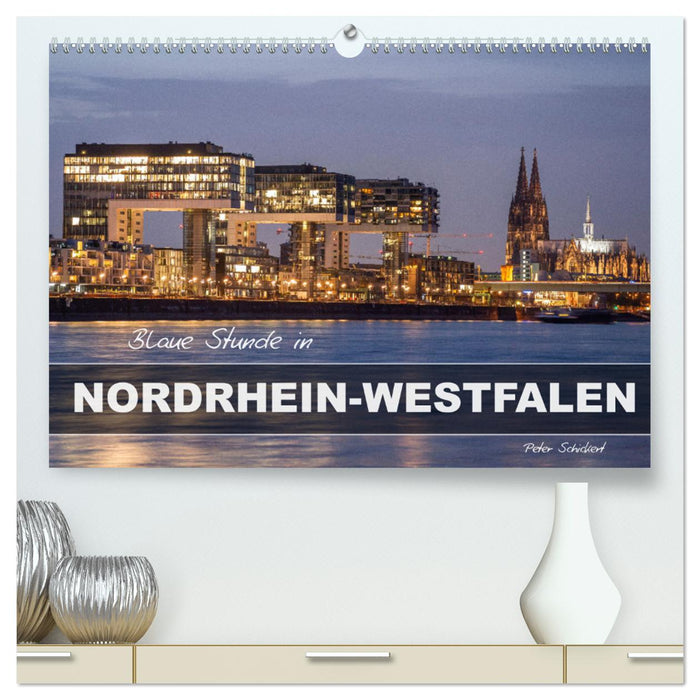 Blaue Stunde in Nordrhein-Westfalen (CALVENDO Premium Wandkalender 2026)