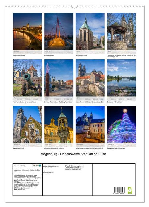Magdeburg - Liebenswerte Stadt an der Elbe (CALVENDO Wandkalender 2026)