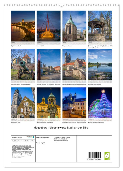 Magdeburg - Liebenswerte Stadt an der Elbe (CALVENDO Premium Wandkalender 2026)