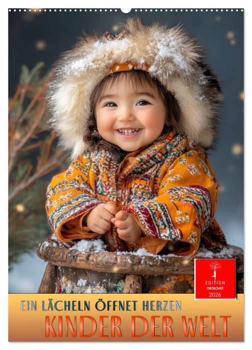 Kinder der Welt - ein Lächeln öffnet Herzen (CALVENDO Wandkalender 2026)