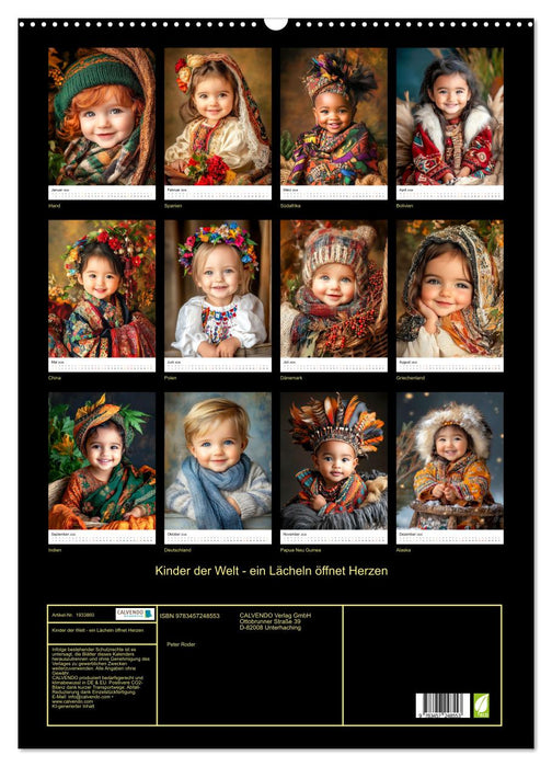 Kinder der Welt - ein Lächeln öffnet Herzen (CALVENDO Wandkalender 2026)
