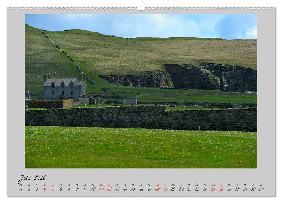 Färöer, Shetland, Orkney - Inseln im Nordatlantik (CALVENDO Premium Wandkalender 2026)