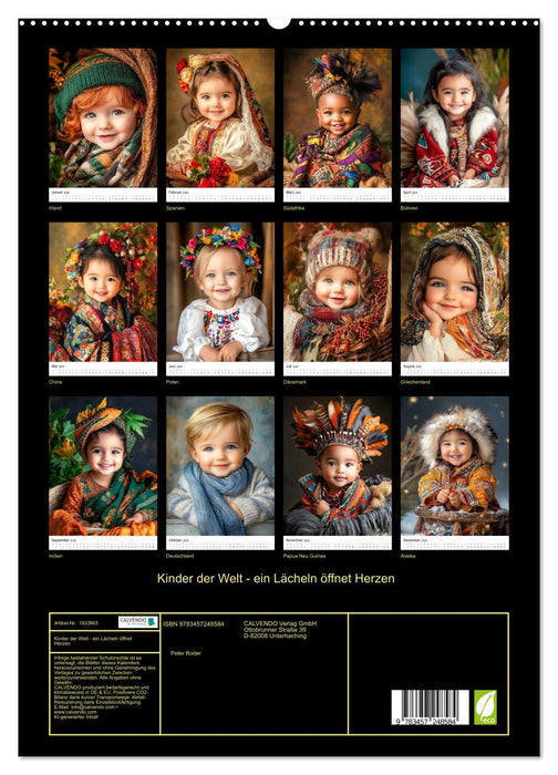 Kinder der Welt - ein Lächeln öffnet Herzen (CALVENDO Premium Wandkalender 2026)
