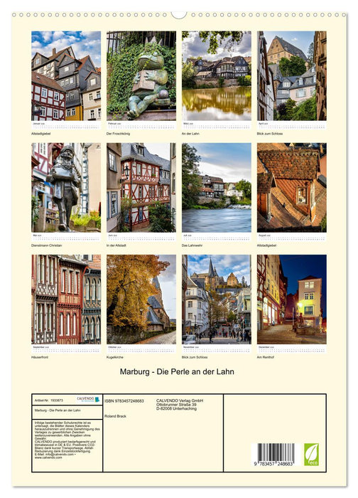 Marburg - Die Perle an der Lahn (CALVENDO Premium Wandkalender 2026)