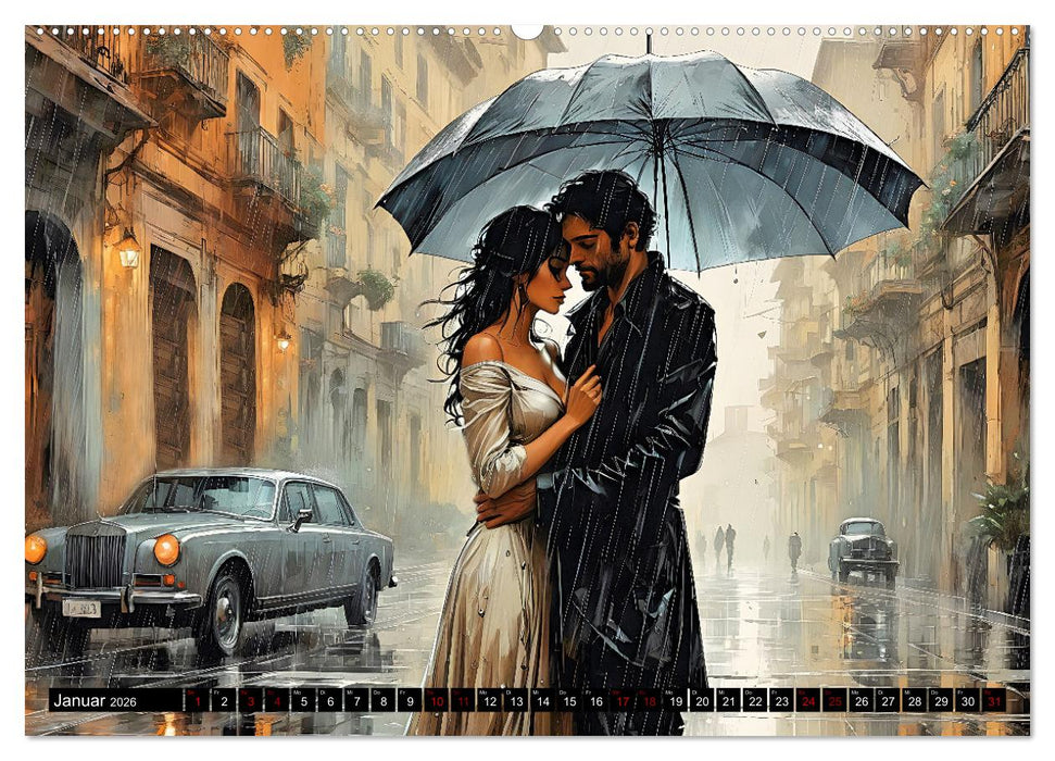 Nostalgische Romanzen - Liebe, Lust und Leidenschaft (CALVENDO Wandkalender 2026)