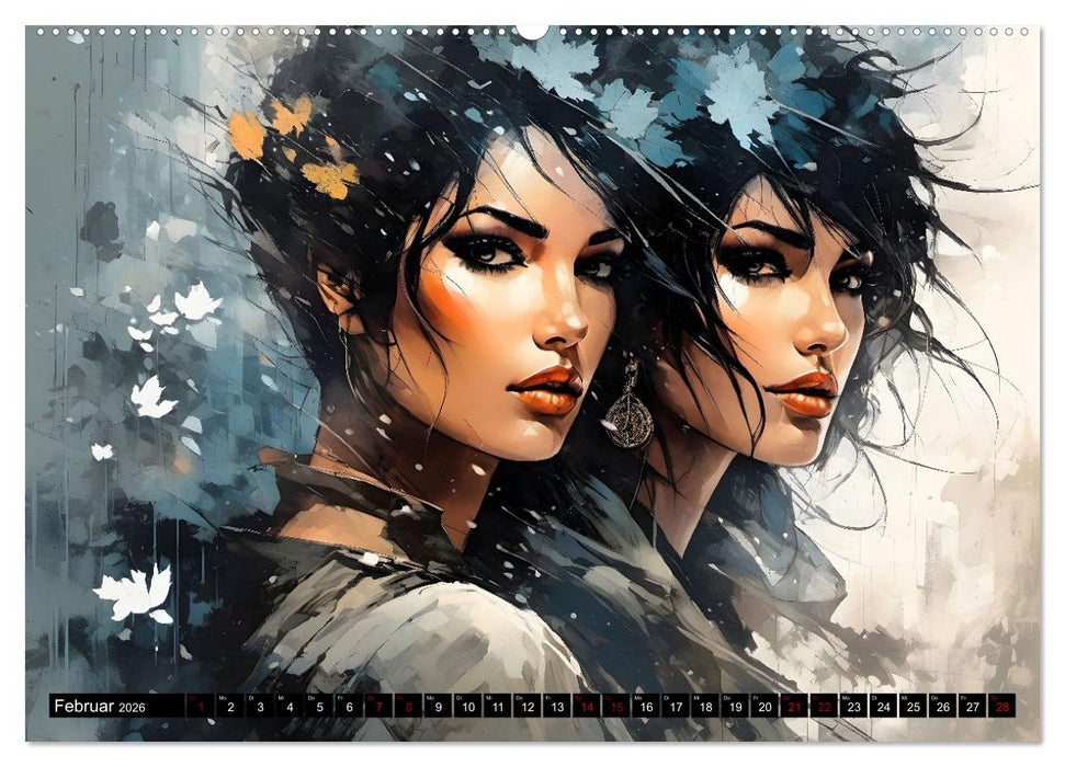 Nostalgische Romanzen - Liebe, Lust und Leidenschaft (CALVENDO Wandkalender 2026)