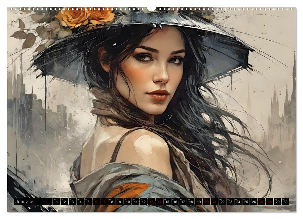 Nostalgische Romanzen - Liebe, Lust und Leidenschaft (CALVENDO Wandkalender 2026)