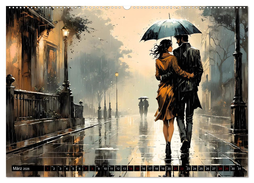 Nostalgische Romanzen - Liebe, Lust und Leidenschaft (CALVENDO Premium Wandkalender 2026)