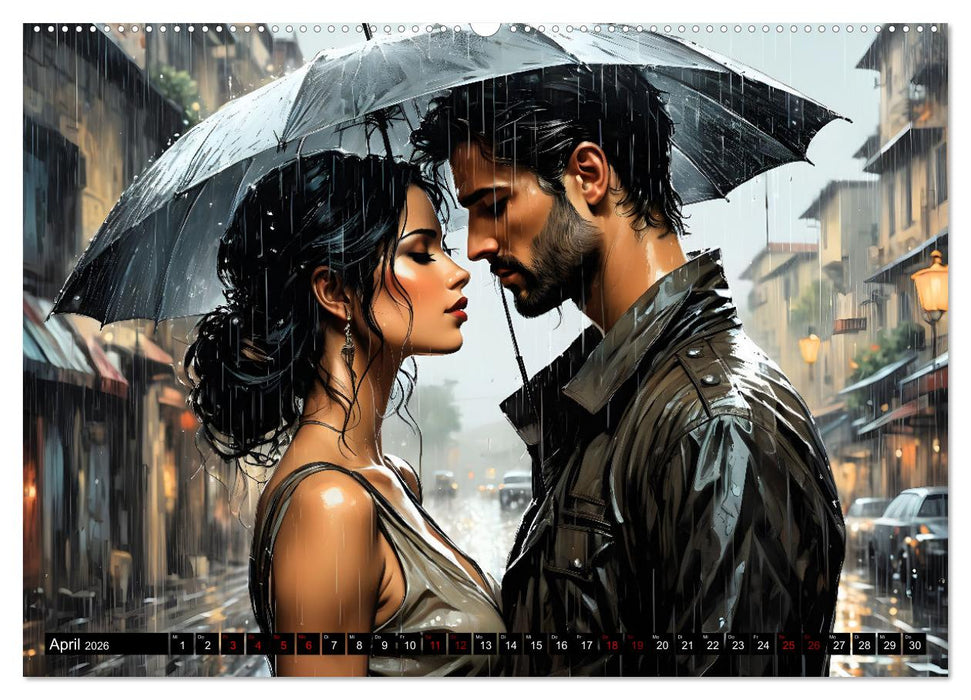 Nostalgische Romanzen - Liebe, Lust und Leidenschaft (CALVENDO Premium Wandkalender 2026)