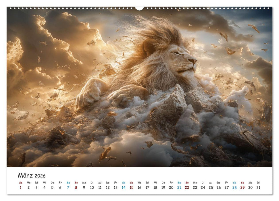 Die Stärke der Löwenwächter (CALVENDO Wandkalender 2026)