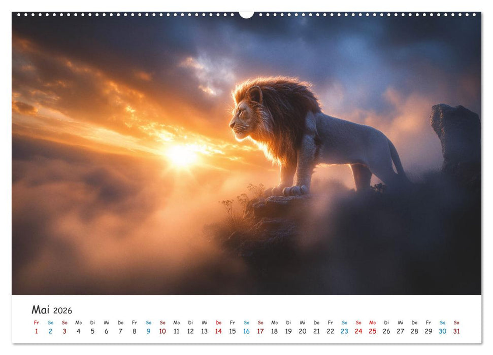 Die Stärke der Löwenwächter (CALVENDO Wandkalender 2026)